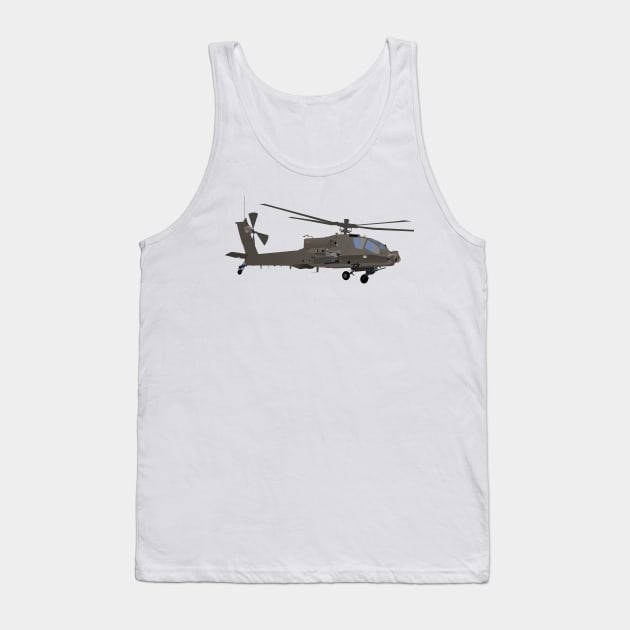 AH-64 Apache Helicopter Tank Top by NorseTech